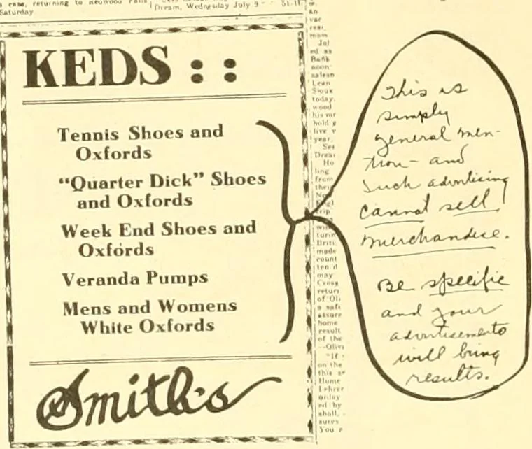 An illustration from How to write show cards, 1921, leaf 37