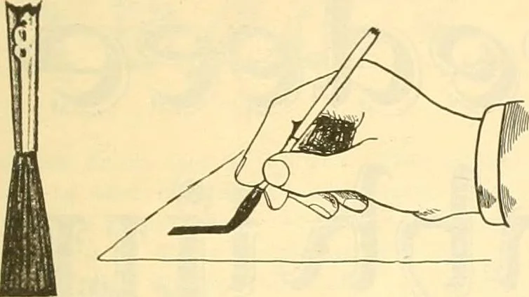 An illustration from How to write show cards, 1921, leaf 6