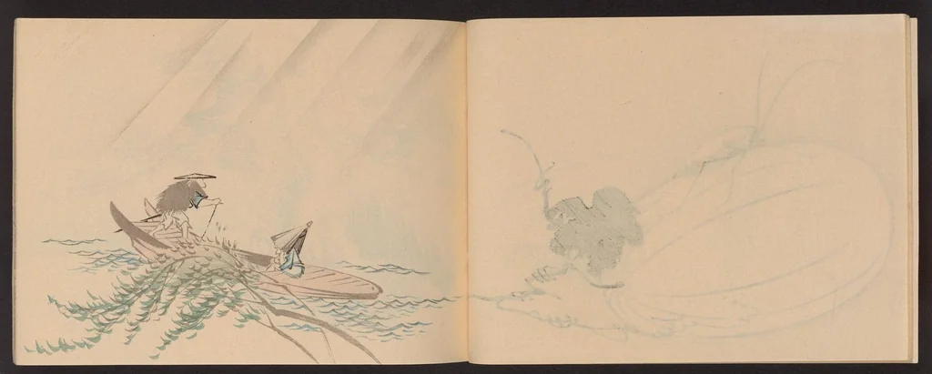 An illustration from Hōgajō, 1901, leaf 8