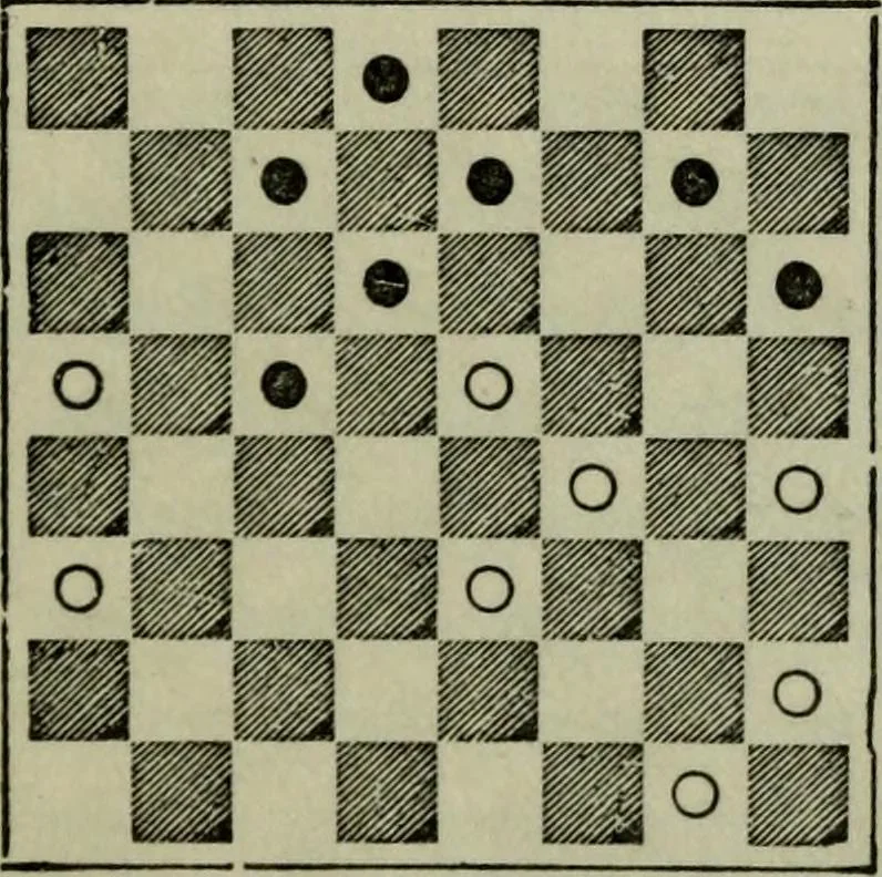 An illustration from Hoyle's games : containing all the modern methods of playing the latest and most fashionable games, 1875, leaf 138