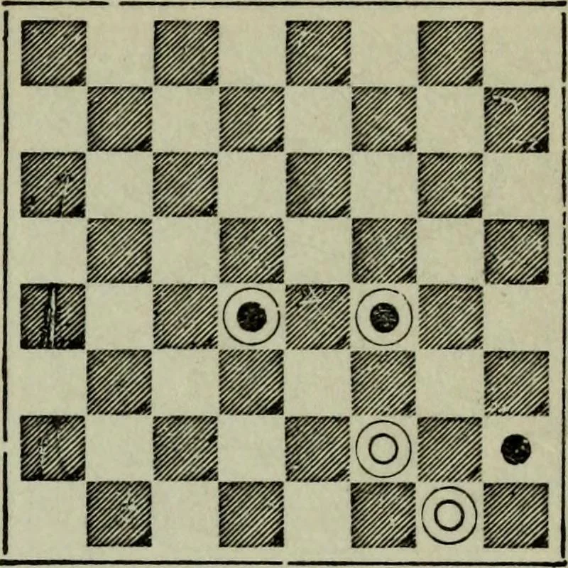 An illustration from Hoyle's games : containing all the modern methods of playing the latest and most fashionable games, 1875, leaf 138