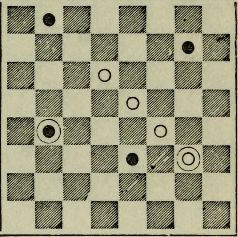 An illustration from Hoyle's games : containing all the modern methods of playing the latest and most fashionable games, 1875, leaf 140