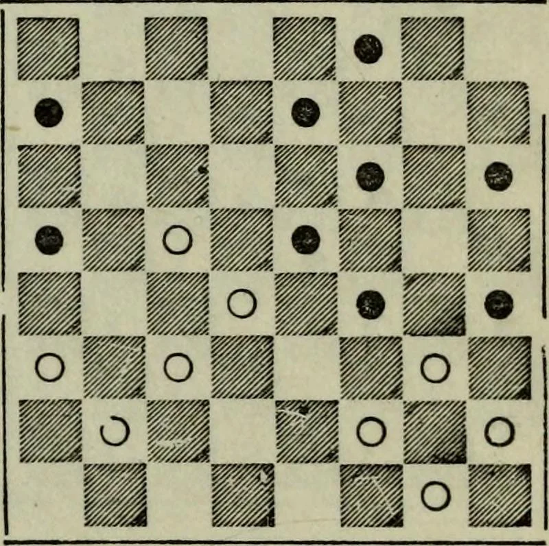 An illustration from Hoyle's games : containing all the modern methods of playing the latest and most fashionable games, 1875, leaf 140