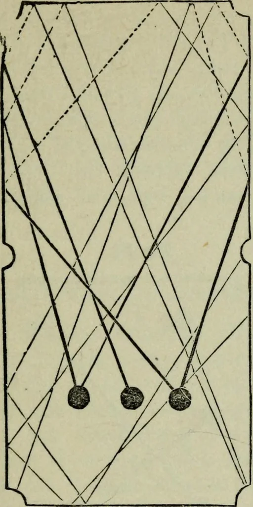 An illustration from Hoyle's games : containing all the modern methods of playing the latest and most fashionable games, 1875, leaf 206