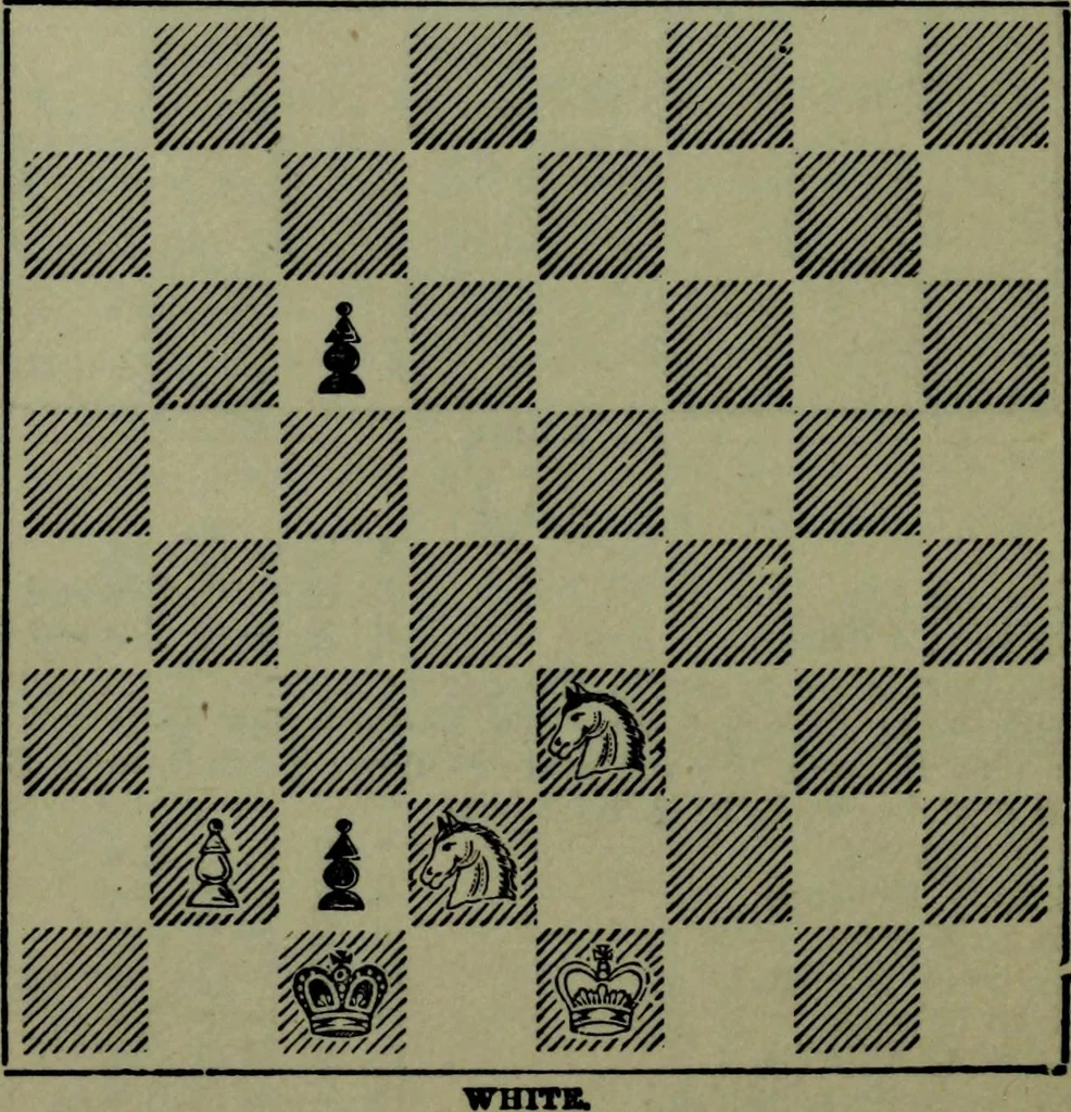 An illustration from Hoyle's games : containing all the modern methods of playing the latest and most fashionable games, 1875, leaf 297
