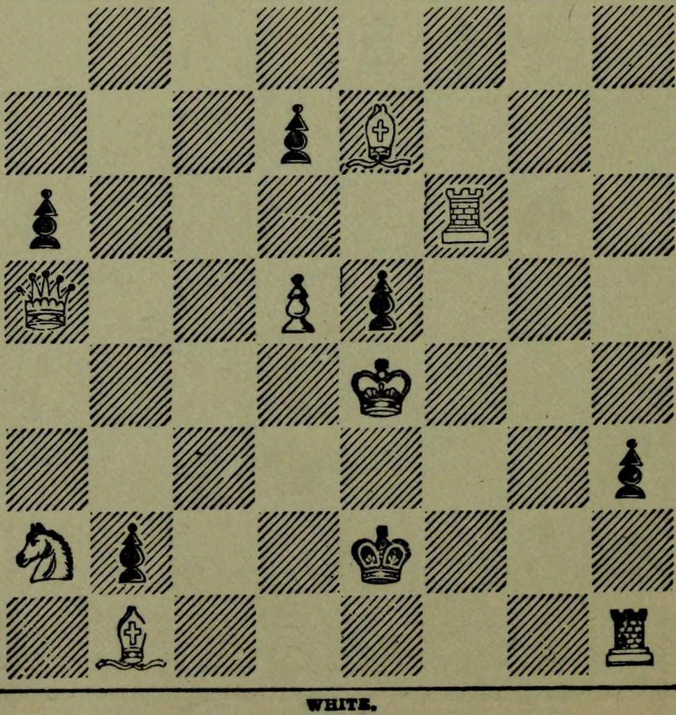 An illustration from Hoyle's games : containing all the modern methods of playing the latest and most fashionable games, 1875, leaf 323
