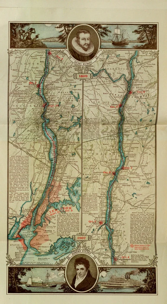 An illustration from Hudson-Fulton celebration, September 25 to October 9, 1909; a brochure for the use of the schools of the State, 1909, leaf 68