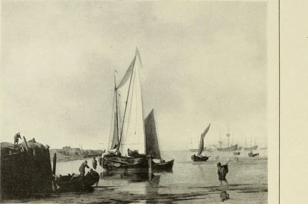 An illustration from The Hudson-Fulton celebration. Catalogue of an exhibition held in the Metropolitan Museum of Art; commemorative of the tercentenary of the discovery of the Hudson River by Henry Hudson in the year 1609, and the centenary of the first use of steam in the navigation of said river by Robert Fulton in the year 1807, 1909, leaf 319