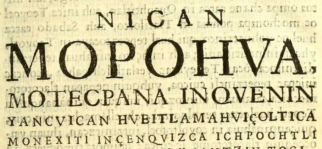 An illustration from Huei tlamahuiçoltica omonexiti in ilhuicac tlatóca Çihuapilli Santa Maria Totlaçònantzin Guadalupe in nican huei altepenahuac Mexico itocayocan tepeyacac, 1649, leaf 13