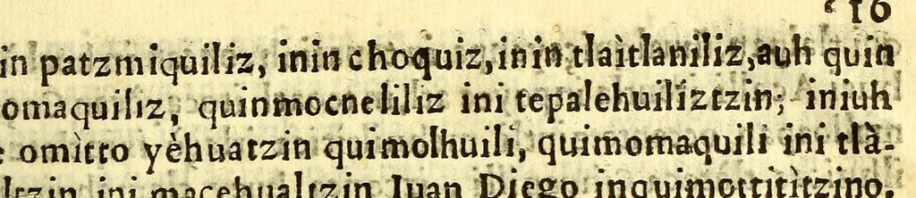 An illustration from Huei tlamahuiçoltica omonexiti in ilhuicac tlatóca Çihuapilli Santa Maria Totlaçònantzin Guadalupe in nican huei altepenahuac Mexico itocayocan tepeyacac, 1649, leaf 43