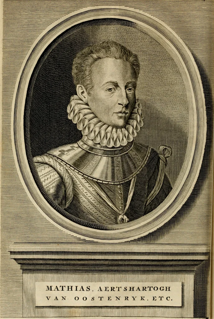 An illustration from Hugo de Groots Nederlandtsche jaerboeken en historien : sedert het jaer MDLV tot het jaer MDCIX : met De belegering der stadt Grol en den aenkleven des jaers MDCXXVII, als ook Het tractaet van de Batavische nu Hollandtsche Republyk, en De vrye zeevaert : met aenteeckeningen, voorts met het leven des schrijvers, twee volkomen registers, en veele koopere platen verciert, 1681, leaf 137