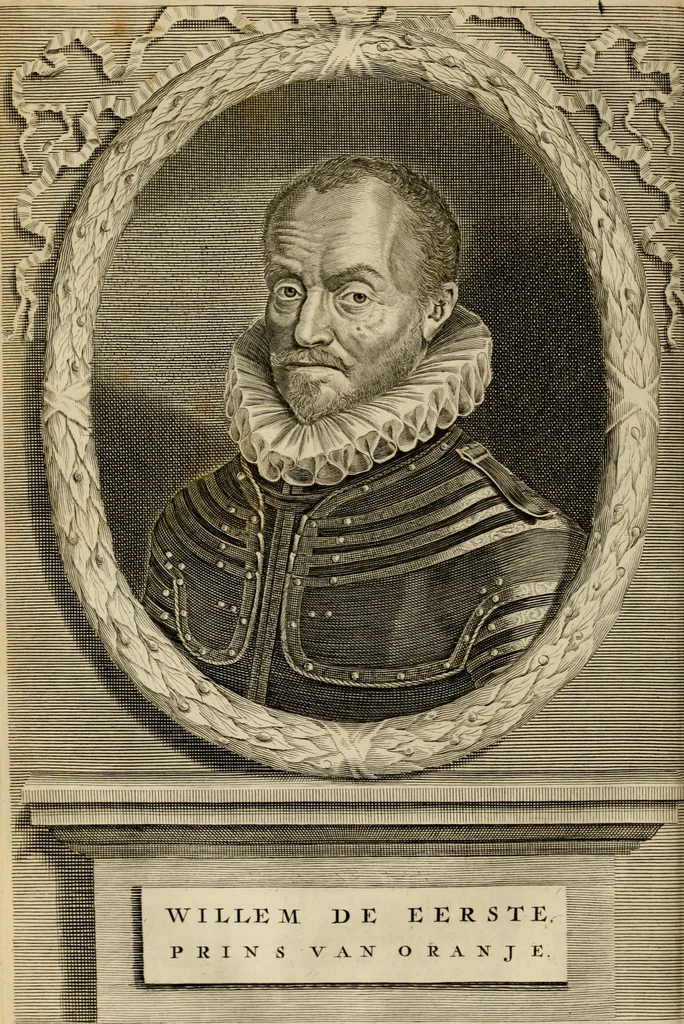 An illustration from Hugo de Groots Nederlandtsche jaerboeken en historien : sedert het jaer MDLV tot het jaer MDCIX : met De belegering der stadt Grol en den aenkleven des jaers MDCXXVII, als ook Het tractaet van de Batavische nu Hollandtsche Republyk, en De vrye zeevaert : met aenteeckeningen, voorts met het leven des schrijvers, twee volkomen registers, en veele koopere platen verciert, 1681, leaf 187