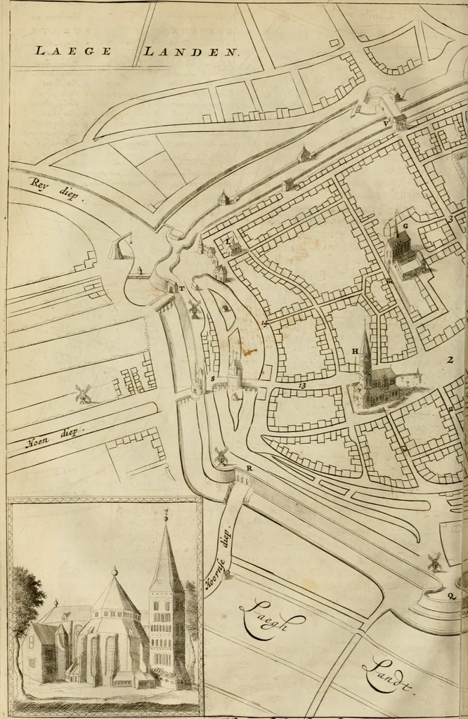 An illustration from Hugo de Groots Nederlandtsche jaerboeken en historien : sedert het jaer MDLV tot het jaer MDCIX : met De belegering der stadt Grol en den aenkleven des jaers MDCXXVII, als ook Het tractaet van de Batavische nu Hollandtsche Republyk, en De vrye zeevaert : met aenteeckeningen, voorts met het leven des schrijvers, twee volkomen registers, en veele koopere platen verciert, 1681, leaf 337