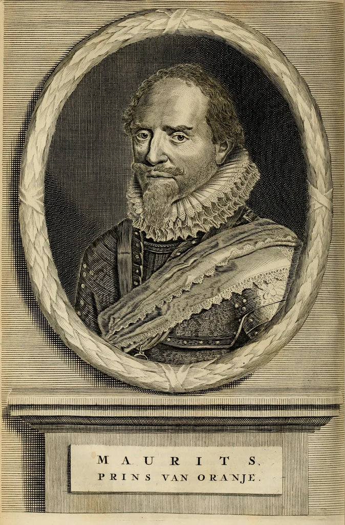 An illustration from Hugo de Groots Nederlandtsche jaerboeken en historien : sedert het jaer MDLV tot het jaer MDCIX : met De belegering der stadt Grol en den aenkleven des jaers MDCXXVII, als ook Het tractaet van de Batavische nu Hollandtsche Republyk, en De vrye zeevaert : met aenteeckeningen, voorts met het leven des schrijvers, twee volkomen registers, en veele koopere platen verciert, 1681, leaf 577