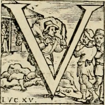 An illustration from Hugo de Groots Nederlandtsche jaerboeken en historien : sedert het jaer MDLV tot het jaer MDCIX : met De belegering der stadt Grol en den aenkleven des jaers MDCXXVII, als ook Het tractaet van de Batavische nu Hollandtsche Republyk, en De vrye zeevaert : met aenteeckeningen, voorts met het leven des schrijvers, twee volkomen registers, en veele koopere platen verciert, 1681, leaf 739
