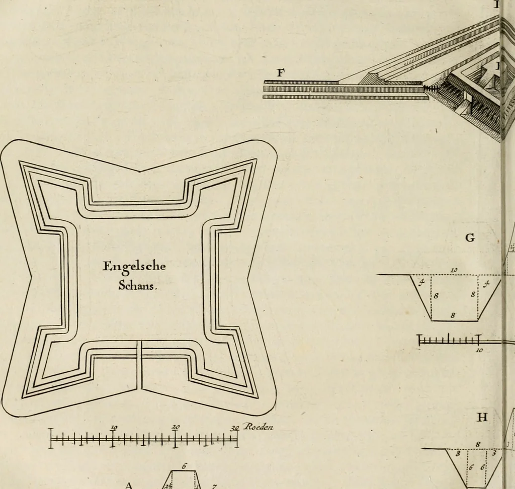 An illustration from Hugo de Groots Nederlandtsche jaerboeken en historien : sedert het jaer MDLV tot het jaer MDCIX : met De belegering der stadt Grol en den aenkleven des jaers MDCXXVII, als ook Het tractaet van de Batavische nu Hollandtsche Republyk, en De vrye zeevaert : met aenteeckeningen, voorts met het leven des schrijvers, twee volkomen registers, en veele koopere platen verciert, 1681, leaf 869