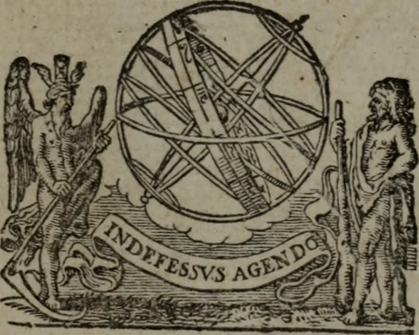 An illustration from Hugonis Grotii De iure belli ac pacis libri tres : in quibus jus naturae, gentium, item juris publici praecipua explicantur, 1632, leaf 6