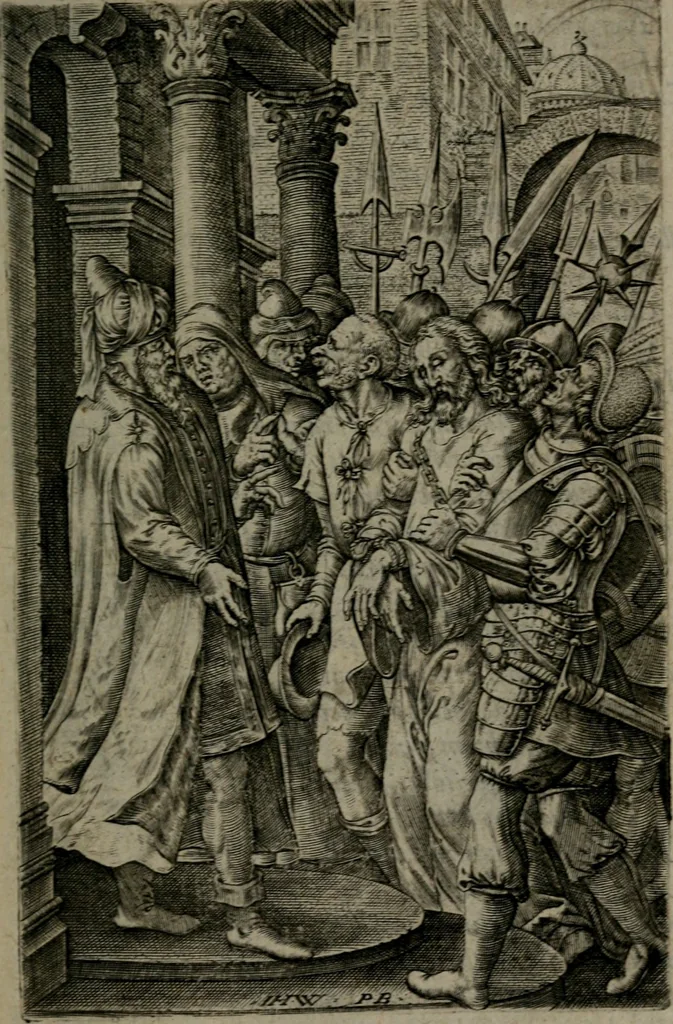 An illustration from Humanae salutis monumenta, 1581, leaf 118