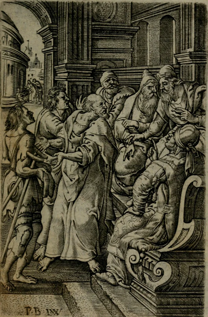 An illustration from Humanae salutis monumenta, 1581, leaf 142