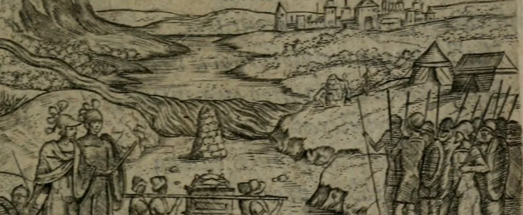 An illustration from Humanae salutis monumenta, 1581, leaf 38