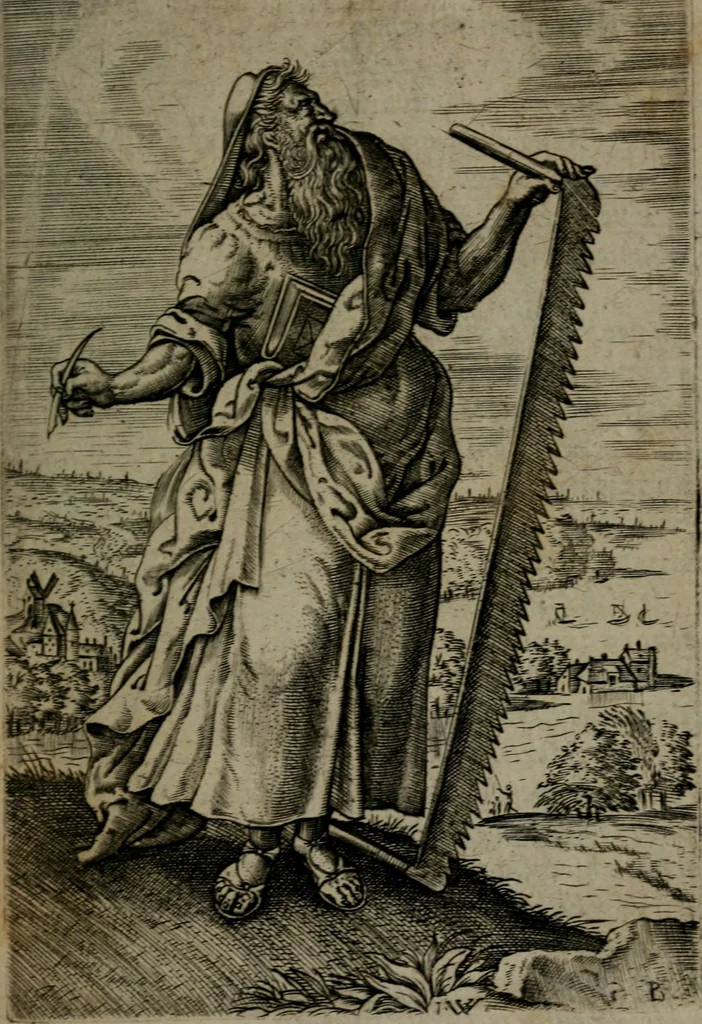 An illustration from Humanae salutis monumenta, 1581, leaf 56