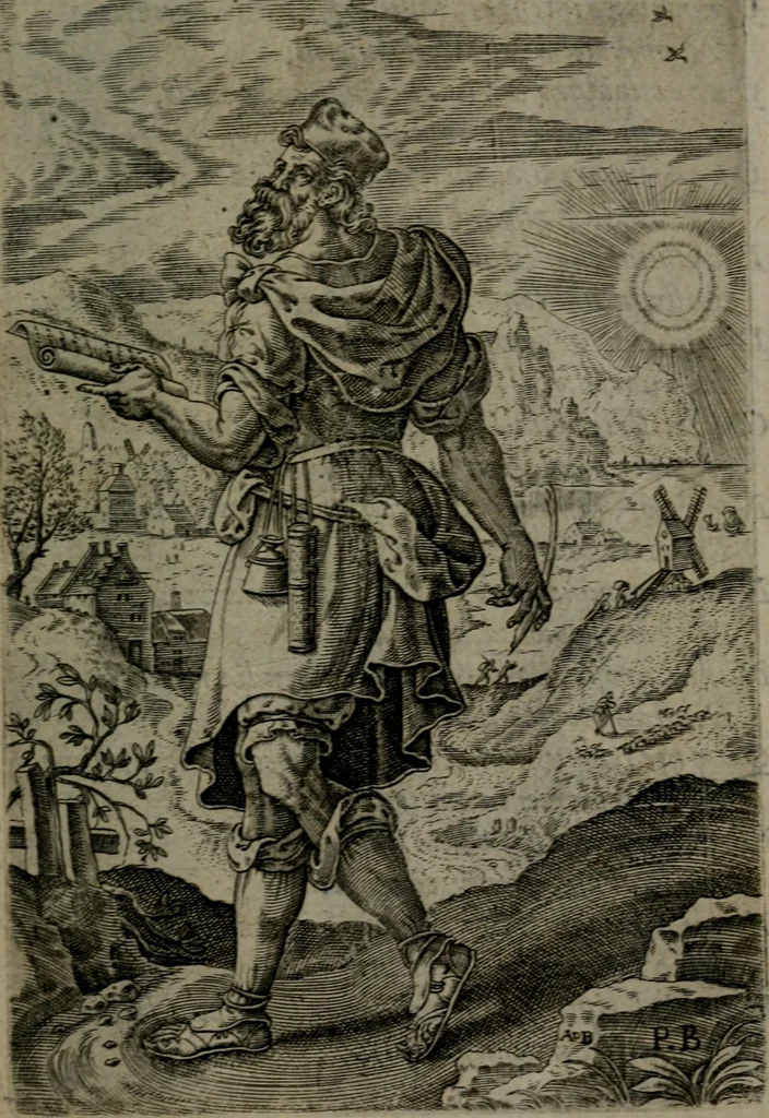 An illustration from Humanae salutis monumenta, 1581, leaf 62