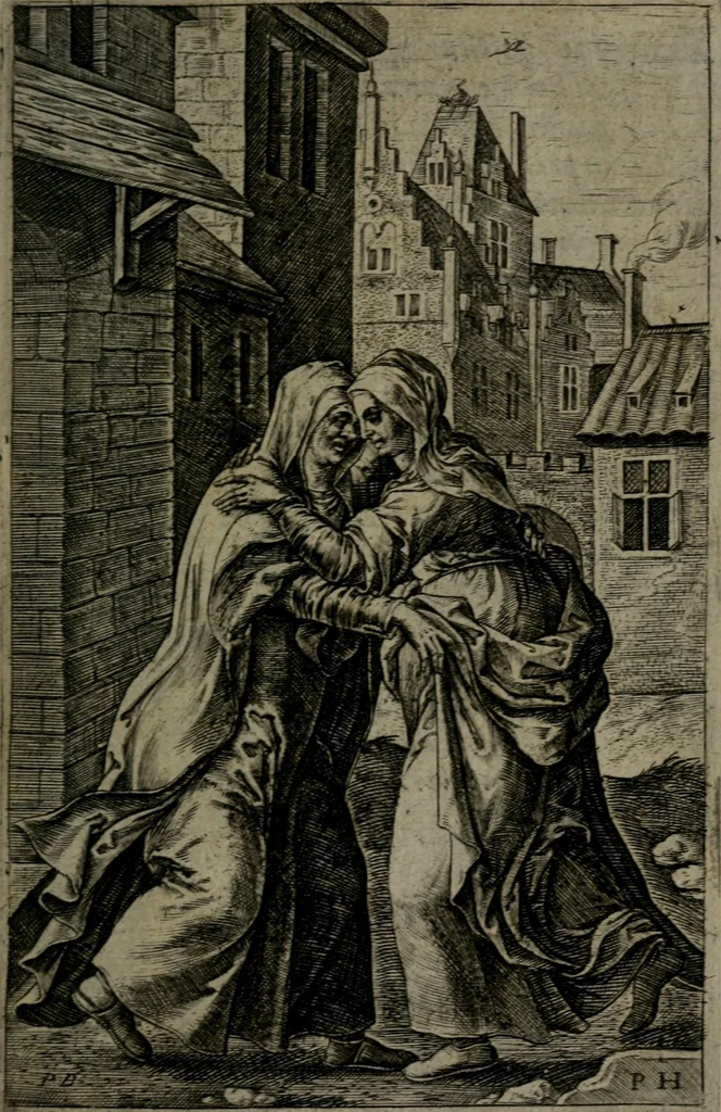 An illustration from Humanae salutis monumenta, 1581, leaf 76