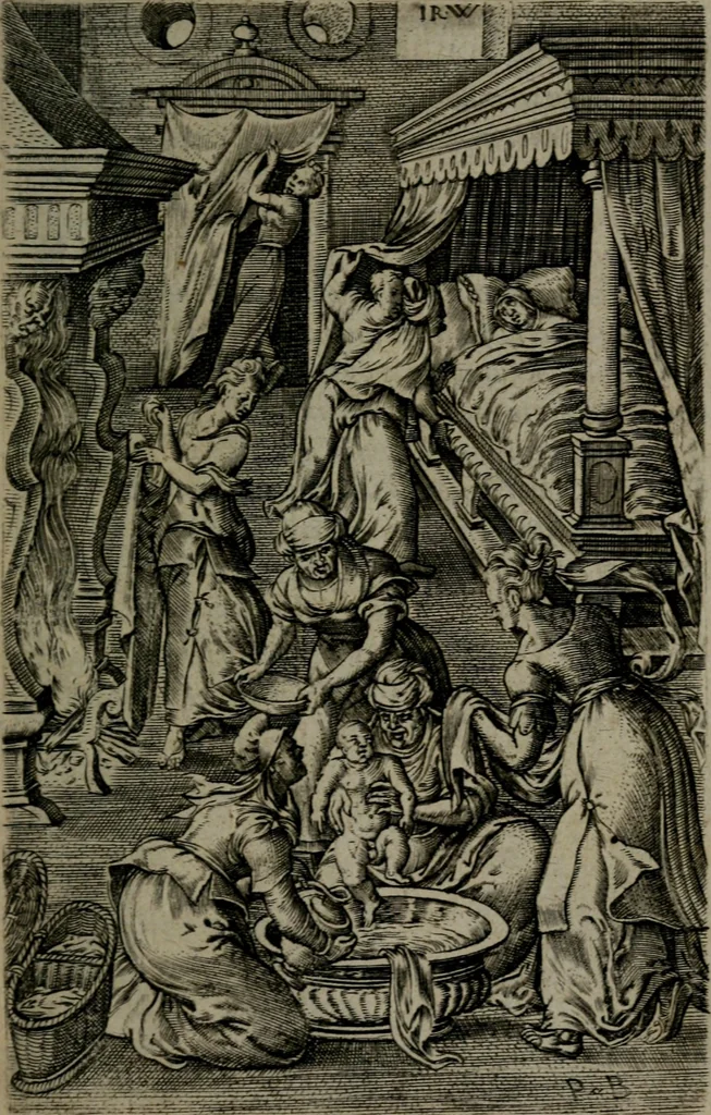 An illustration from Humanae salutis monumenta, 1581, leaf 78