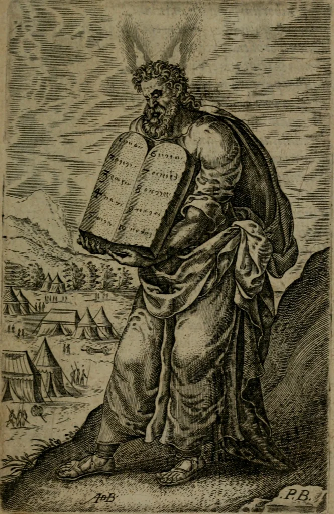 An illustration from Humanae salutis monumenta, 1581, leaf 8