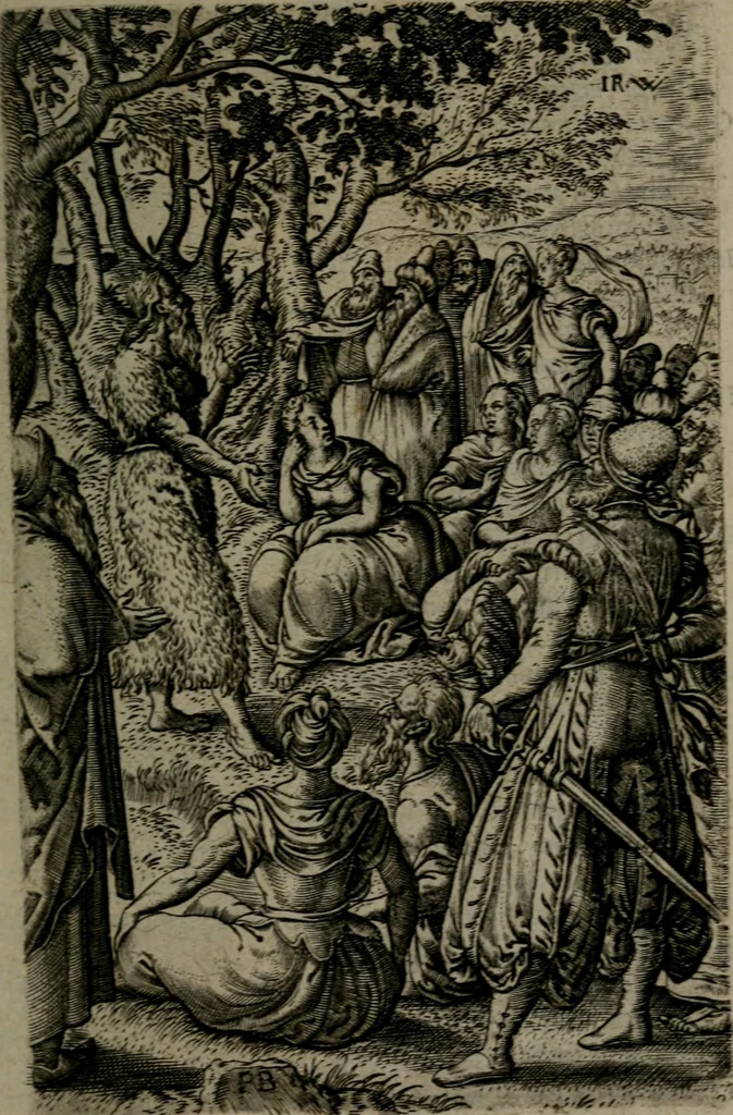 An illustration from Humanae salutis monumenta, 1581, leaf 90