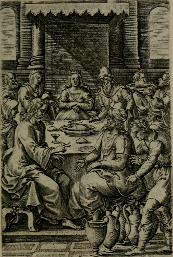 An illustration from Humanae salutis monumenta, 1581, leaf 96