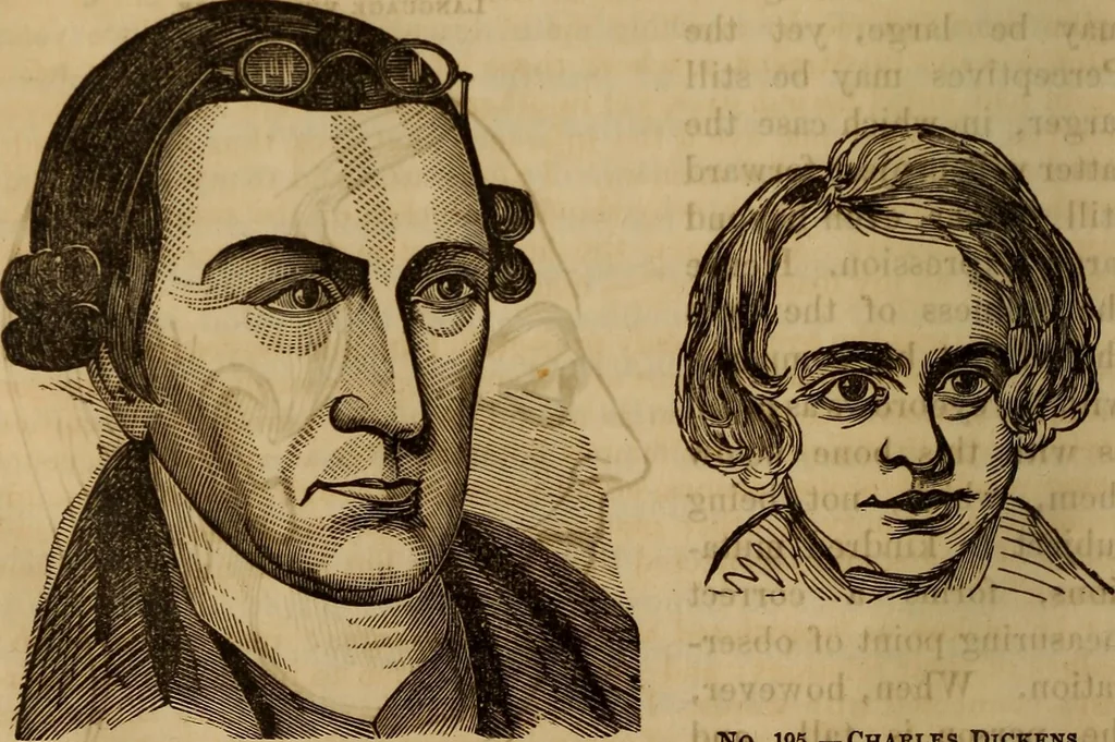 An illustration from Human science, or, Phrenology : its principles, proofs, faculties, organs, temperaments, combinations, conditions, teachings, philosophies, etc., etc. : as applied to health, its values, laws, functions, organs, means, preservation, restoration, etc. : mental philosophy, human and self improvement, civilization, home, country, commerce, rights, duties, ethics, etc. : God, His existence, attributes, laws, worship, natural theology, etc. : immortality, its evidences, conditions, relations to time, rewards, punishments, sin, faith, prayer, etc. : intellect, memory, juvenile and self education, literature, mental discipline, the senses, sciences, arts, avocations, a perfect life, etc., etc., etc., 1873, leaf 1109