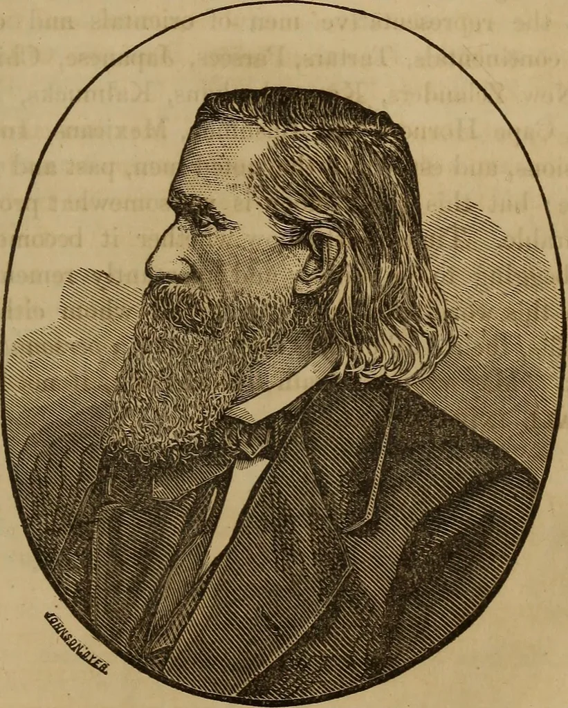 An illustration from Human science, or, Phrenology : its principles, proofs, faculties, organs, temperaments, combinations, conditions, teachings, philosophies, etc., etc. : as applied to health, its values, laws, functions, organs, means, preservation, restoration, etc. : mental philosophy, human and self improvement, civilization, home, country, commerce, rights, duties, ethics, etc. : God, His existence, attributes, laws, worship, natural theology, etc. : immortality, its evidences, conditions, relations to time, rewards, punishments, sin, faith, prayer, etc. : intellect, memory, juvenile and self education, literature, mental discipline, the senses, sciences, arts, avocations, a perfect life, etc., etc., etc., 1873, leaf 1224
