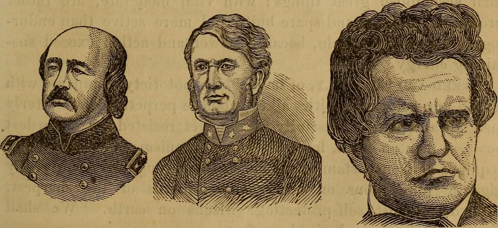 An illustration from Human science, or, Phrenology : its principles, proofs, faculties, organs, temperaments, combinations, conditions, teachings, philosophies, etc., etc. : as applied to health, its values, laws, functions, organs, means, preservation, restoration, etc. : mental philosophy, human and self improvement, civilization, home, country, commerce, rights, duties, ethics, etc. : God, His existence, attributes, laws, worship, natural theology, etc. : immortality, its evidences, conditions, relations to time, rewards, punishments, sin, faith, prayer, etc. : intellect, memory, juvenile and self education, literature, mental discipline, the senses, sciences, arts, avocations, a perfect life, etc., etc., etc., 1873, leaf 282