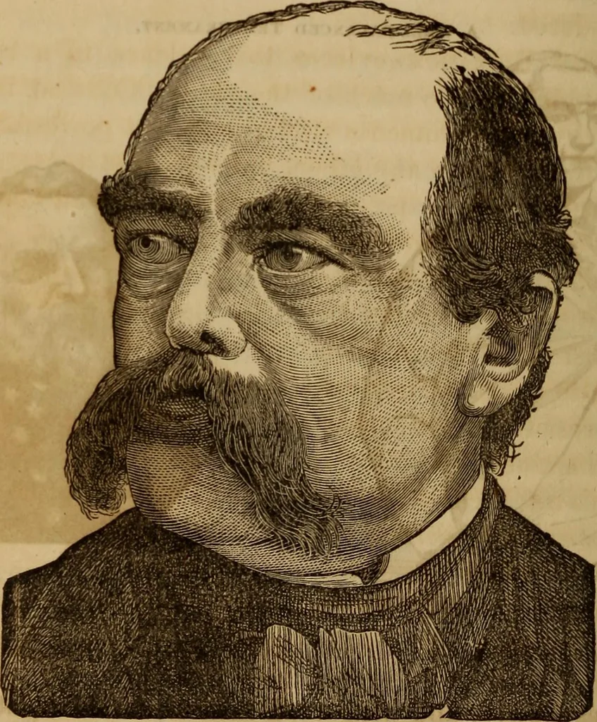An illustration from Human science, or, Phrenology : its principles, proofs, faculties, organs, temperaments, combinations, conditions, teachings, philosophies, etc., etc. : as applied to health, its values, laws, functions, organs, means, preservation, restoration, etc. : mental philosophy, human and self improvement, civilization, home, country, commerce, rights, duties, ethics, etc. : God, His existence, attributes, laws, worship, natural theology, etc. : immortality, its evidences, conditions, relations to time, rewards, punishments, sin, faith, prayer, etc. : intellect, memory, juvenile and self education, literature, mental discipline, the senses, sciences, arts, avocations, a perfect life, etc., etc., etc., 1873, leaf 299