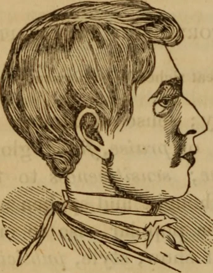 An illustration from Human science, or, Phrenology : its principles, proofs, faculties, organs, temperaments, combinations, conditions, teachings, philosophies, etc., etc. : as applied to health, its values, laws, functions, organs, means, preservation, restoration, etc. : mental philosophy, human and self improvement, civilization, home, country, commerce, rights, duties, ethics, etc. : God, His existence, attributes, laws, worship, natural theology, etc. : immortality, its evidences, conditions, relations to time, rewards, punishments, sin, faith, prayer, etc. : intellect, memory, juvenile and self education, literature, mental discipline, the senses, sciences, arts, avocations, a perfect life, etc., etc., etc., 1873, leaf 759