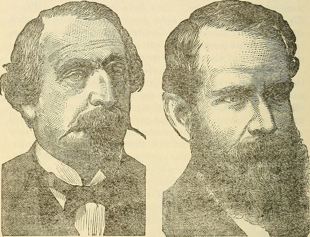 An illustration from Human science or phrenology. Its principles, proofs, faculties, organs, temperaments, combinations, conditions, teachings, philosophies, etc., etc. as applied to health. Its value, laws, functions, organs, means, preservation, restoration, etc. Mental philosophy, human and self improvement, civilization, home country, commerce rights, duties, ethics, etc. God, His existence, attributes, laws, worship, natural theology, etc. Immortality, its evidences, conditions, relations to time, rewards, punishments, sin, faith, prayer, etc. Intellect, memory, juvenile and self education, literature, mental discipline, the senses, sciences, arts, avocations, a perfect life, etc., etc, 1880, leaf 277