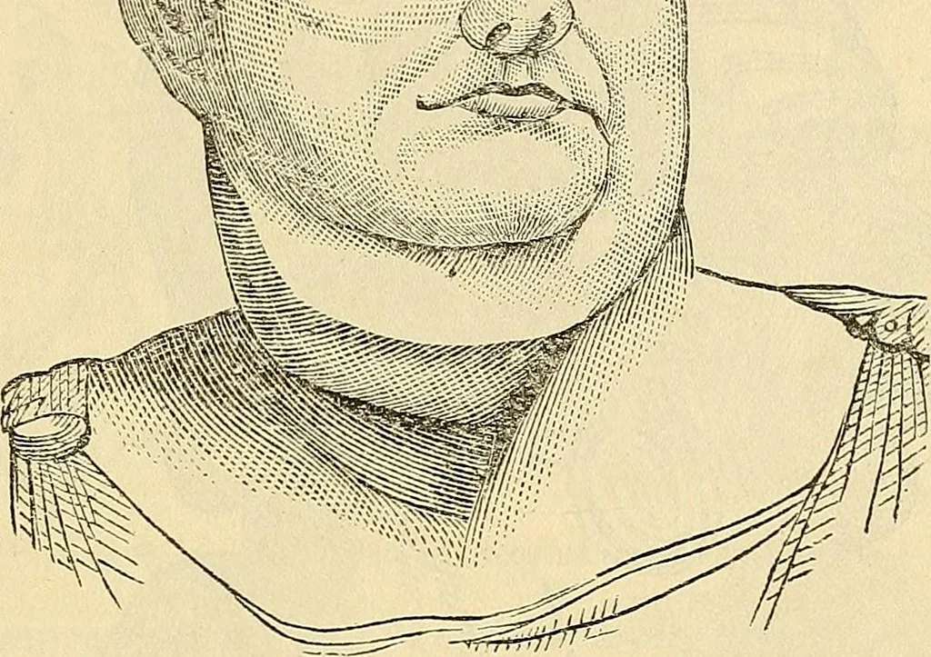 An illustration from Human science or phrenology. Its principles, proofs, faculties, organs, temperaments, combinations, conditions, teachings, philosophies, etc., etc. as applied to health. Its value, laws, functions, organs, means, preservation, restoration, etc. Mental philosophy, human and self improvement, civilization, home country, commerce rights, duties, ethics, etc. God, His existence, attributes, laws, worship, natural theology, etc. Immortality, its evidences, conditions, relations to time, rewards, punishments, sin, faith, prayer, etc. Intellect, memory, juvenile and self education, literature, mental discipline, the senses, sciences, arts, avocations, a perfect life, etc., etc, 1880, leaf 422
