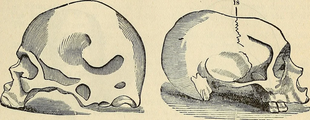 An illustration from Human science or phrenology. Its principles, proofs, faculties, organs, temperaments, combinations, conditions, teachings, philosophies, etc., etc. as applied to health. Its value, laws, functions, organs, means, preservation, restoration, etc. Mental philosophy, human and self improvement, civilization, home country, commerce rights, duties, ethics, etc. God, His existence, attributes, laws, worship, natural theology, etc. Immortality, its evidences, conditions, relations to time, rewards, punishments, sin, faith, prayer, etc. Intellect, memory, juvenile and self education, literature, mental discipline, the senses, sciences, arts, avocations, a perfect life, etc., etc, 1880, leaf 802