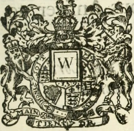 An illustration from The humble address of the right honourable the Lords spiritual & temporal in Parliament assembled, presented to His Majesty, the one and thirtieth of December, 1694. And His Majesties gracious answer thereunto, 1694, leaf 18