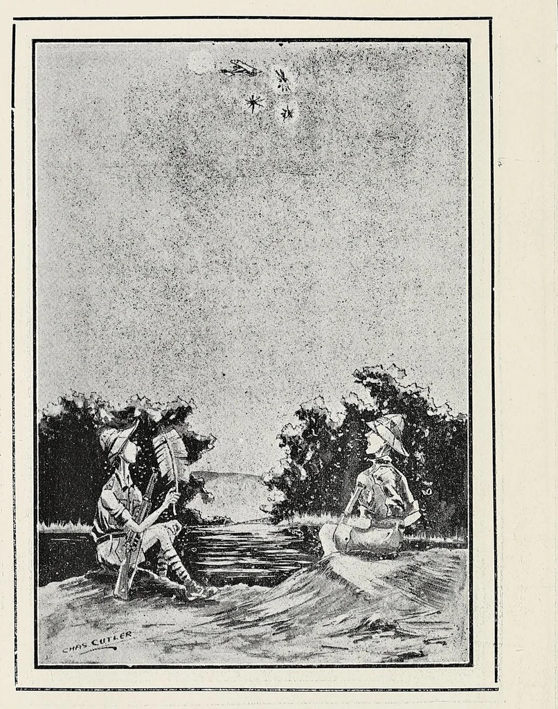 An illustration from Humorous sketches of the campaign in G.E.A., 1914, leaf 12