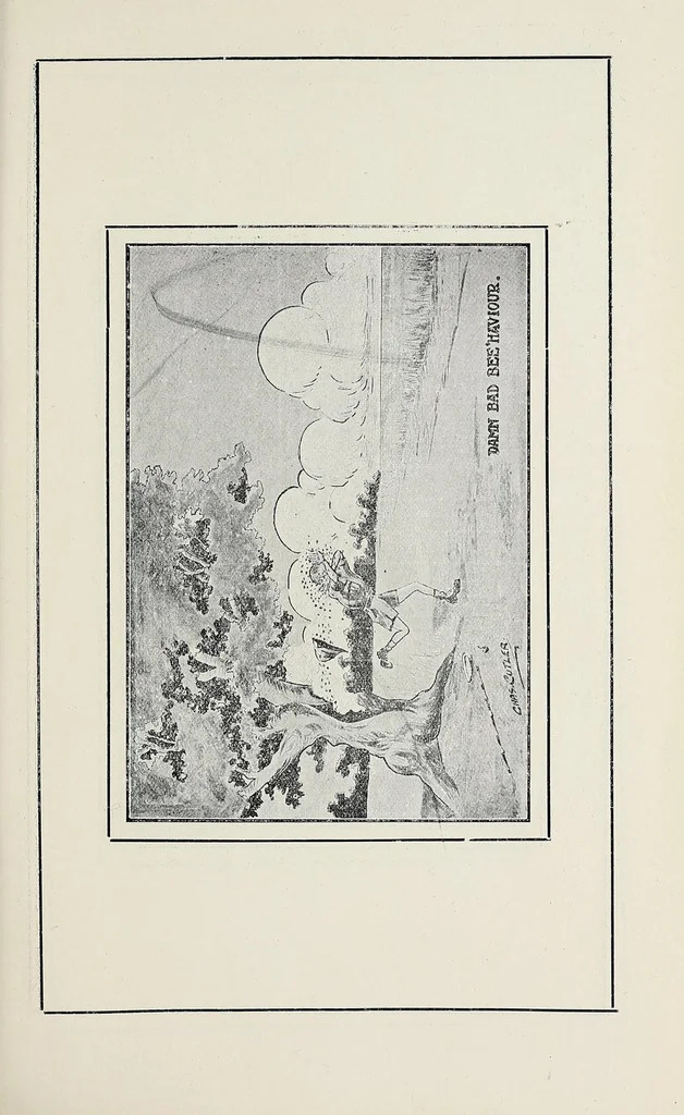 An illustration from Humorous sketches of the campaign in G.E.A., 1914, leaf 29