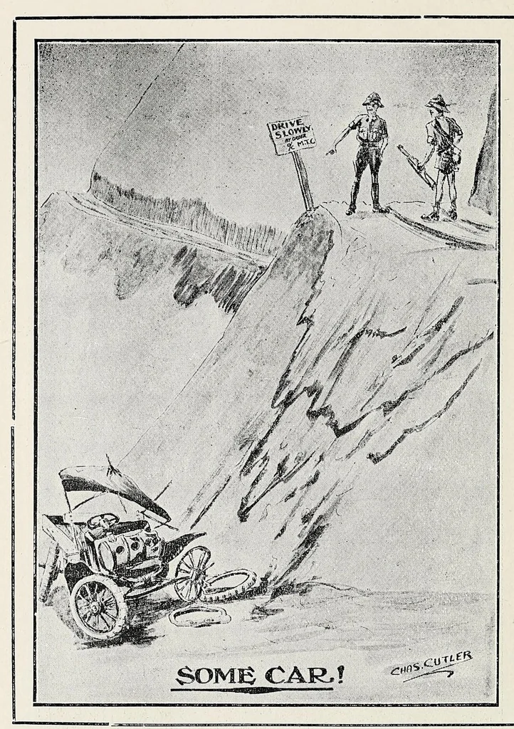 An illustration from Humorous sketches of the campaign in G.E.A., 1914, leaf 8