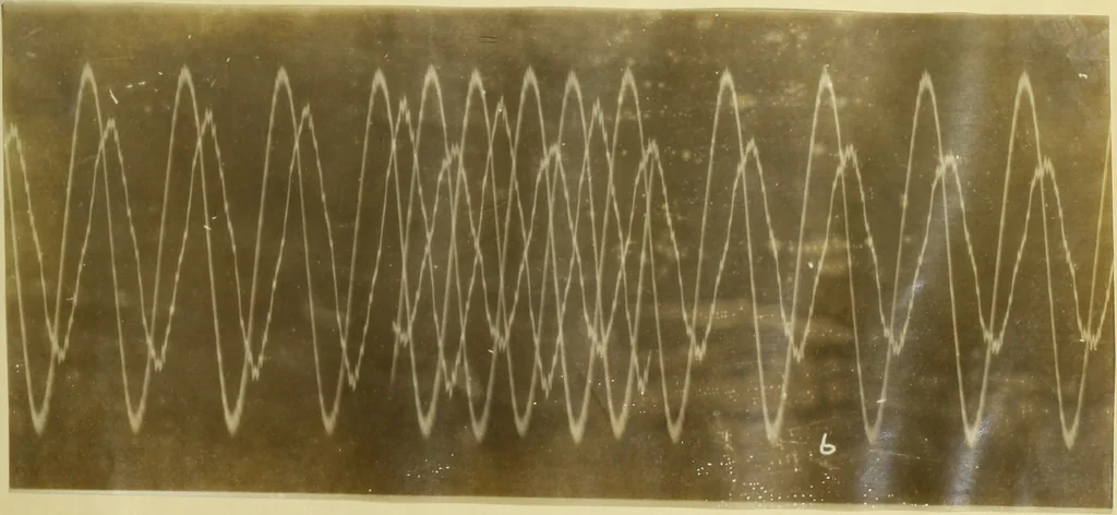 An illustration from Hunting of synchronous machines, 1911, leaf 58