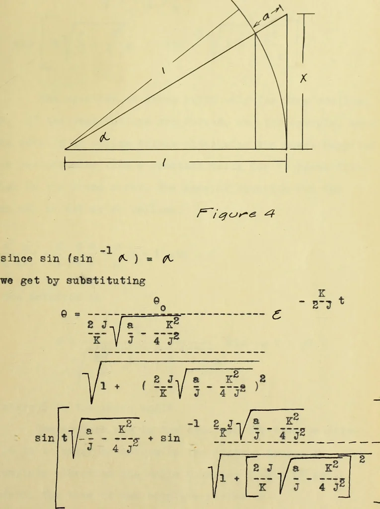 An illustration from Hunting of synchronous machines, 1912, leaf 34