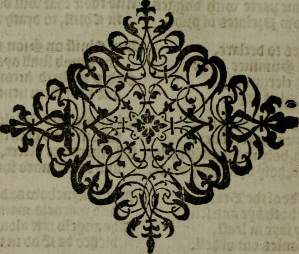 An illustration from A hvndred sermons vppon the Apocalipse of Iesu Christ, reueiled by the angell of the Lord, but seeene or receiuec and written by the holy apostle and euagelist S. Iohn, 1573, leaf 11