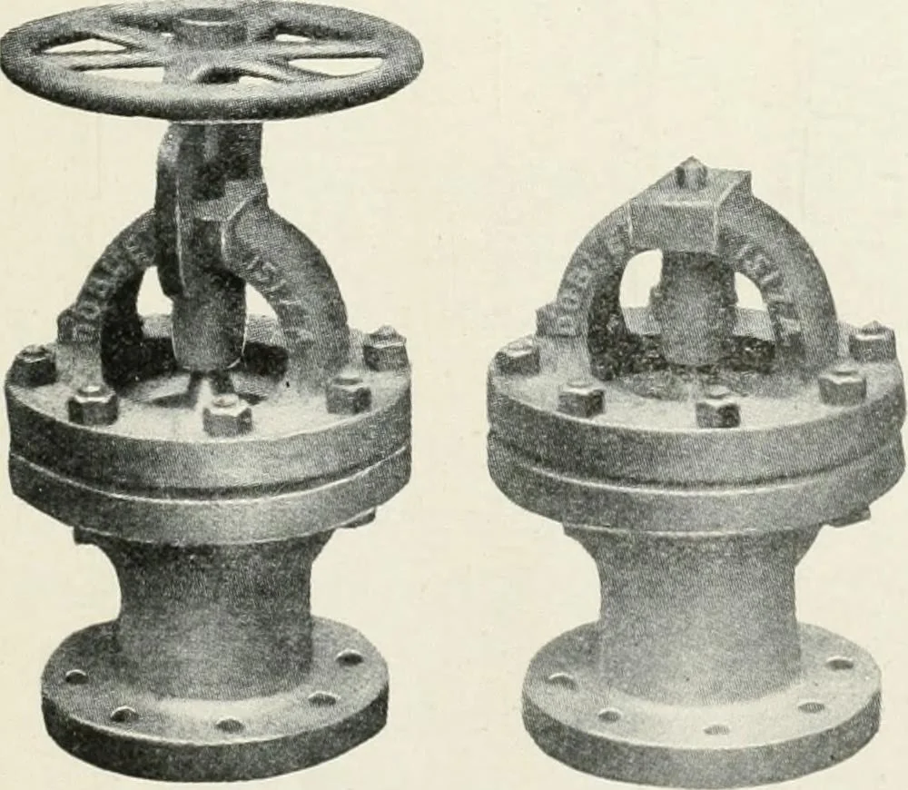 An illustration from Hydraulic engineering; a practical treatise on the principles of water pressure and flow and their application to the development of water power, including the calculation, design and construction of water wheels, turbines, and other details of hydraulic power plants, 1909, leaf 246