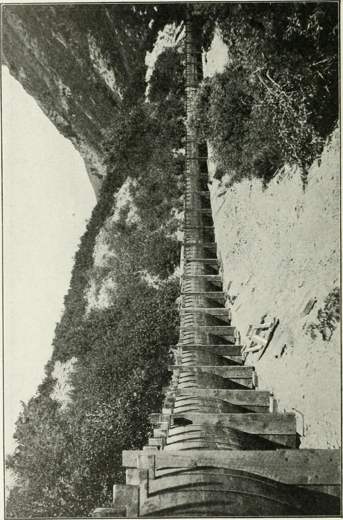 An illustration from Hydraulic engineering; a practical treatise on the principles of water pressure and flow and their application to the development of water power, including the calculation, design and construction of water wheels, turbines, and other details of hydraulic power plants, 1909, leaf 275