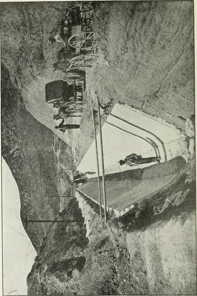 An illustration from Hydraulic engineering; a practical treatise on the principles of water pressure and flow and their application to the development of water power, including the calculation, design and construction of water wheels, turbines, and other details of hydraulic power plants, 1909, leaf 285