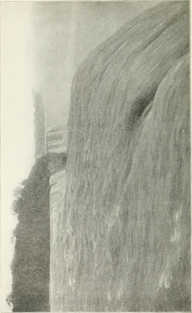 An illustration from Hydraulic engineering; a practical treatise on the principles of water pressure and flow and their application to the development of water power, including the calculation, design and construction of water wheels, turbines, and other details of hydraulic power plants, 1909, leaf 77